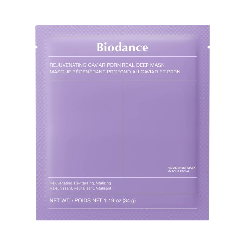 Biodance - Masque profond Rejuvenating Caviar PDRN Real Deep Mask, 4 × 34g